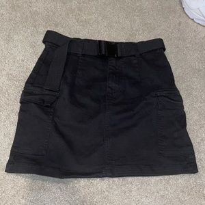 Pacsun black cargo skirt